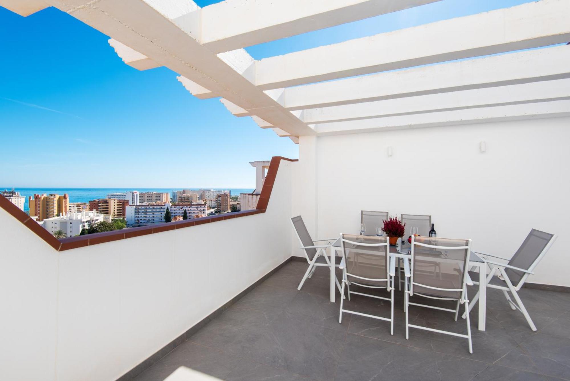 Sea View And 350M To The Beach Torremolinos Bagian luar foto
